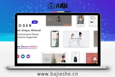 Sober – 独特而现代的WordPress电子商务主题