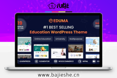 Eduma – 一款WordPress在线学习课程管理的教育电商平台主题